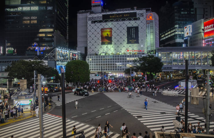 82 - Tokyo - barrio de Shibuya - gran cruce